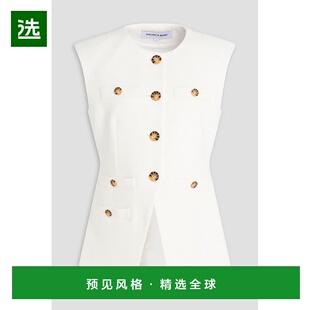 1h可退 香港直邮VERONICA BEARD 女士 Tamara 棉混纺凸纹布背心 2