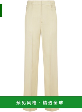香港直邮DONDUP 女士休闲裤 DP789IF0041DXXX004 SS2025 米白色