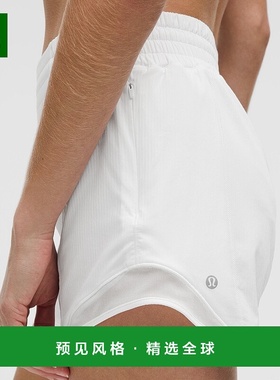 1h可退 欧洲直邮LULULEMON露露乐檬 Hotty Hot 10厘米高腰内衬短