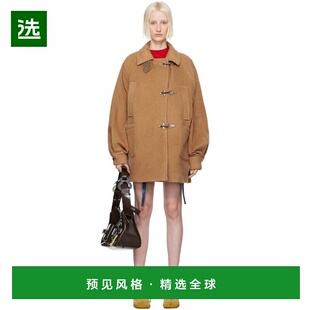 1h可退 【美国直邮】Andersson Bell Tan Oversized Peacoat 女士