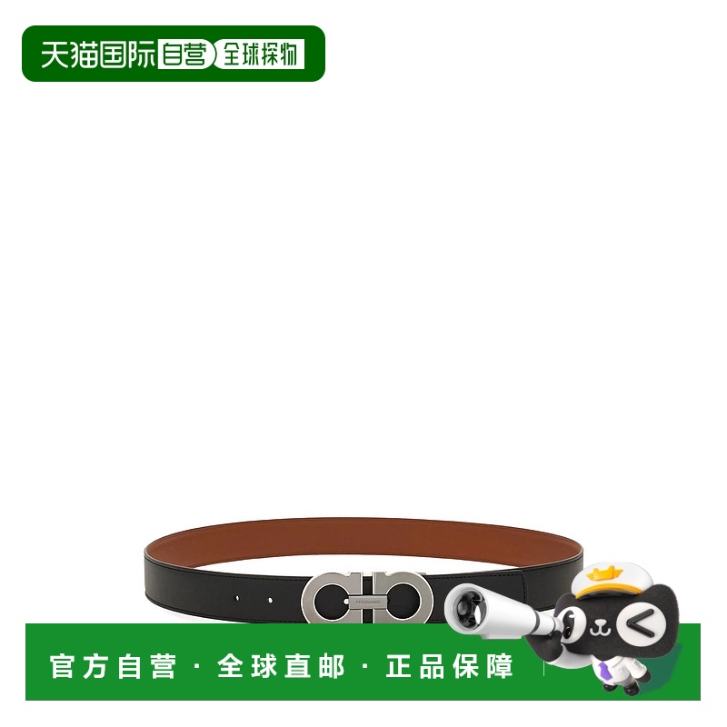 1h可退 欧洲直邮ferragamo 男士 腰带菲拉格慕双面牛皮