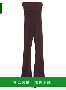 1h可退 香港直邮ANDREĀDAMO 女士 休闲长裤 brown棕色 舒适时尚