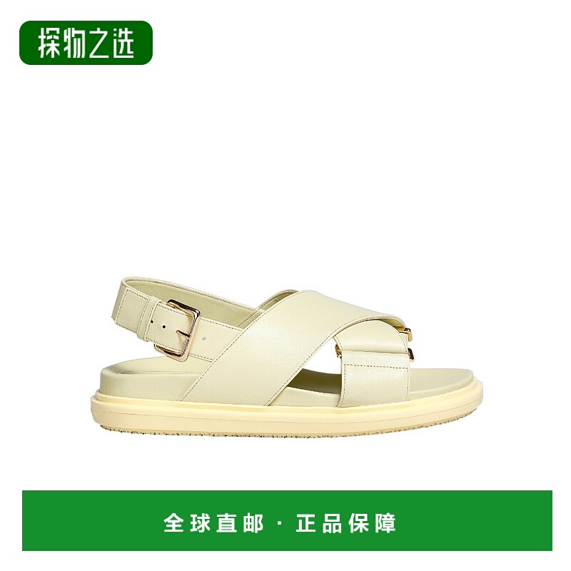 香港直邮Marni 徽标平底凉鞋 FBMS015701P3614