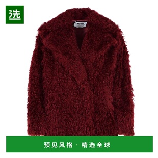 香港直邮MSGM 女士外套 3742MDC1724780820 AW2024 红色 长袖混纺