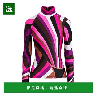 1h可退 香港直邮Emilio Pucci 璞琪 女士 上衣 pink粉色 舒适时尚