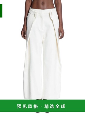 香港直邮ROKH 女士休闲裤 R1CA1030907 SS2025 白色 Rokh Trouser