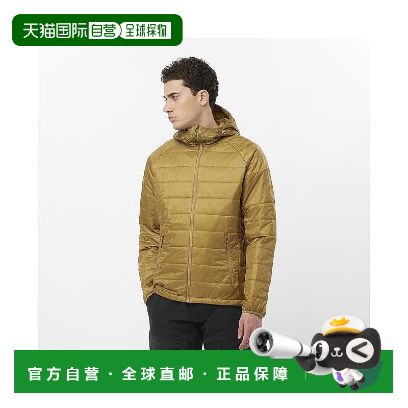 自营欧洲直邮Salomon萨洛蒙 OUTLINE系列男士古铜色聚酯纤维夹克
