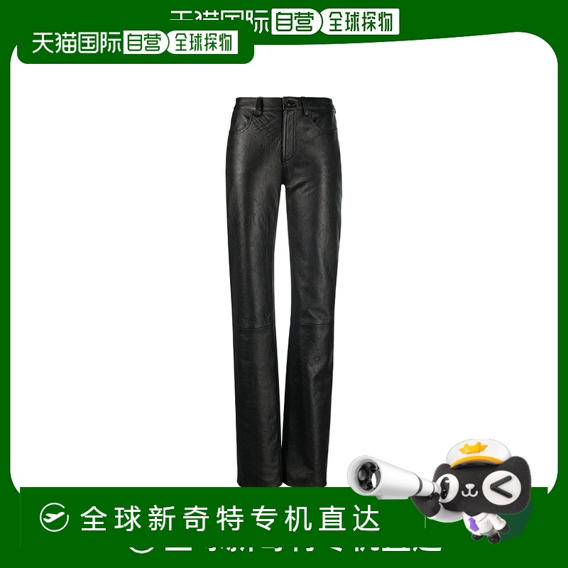 香港直邮Marine Serre 压花皮裤 P009SS23WU