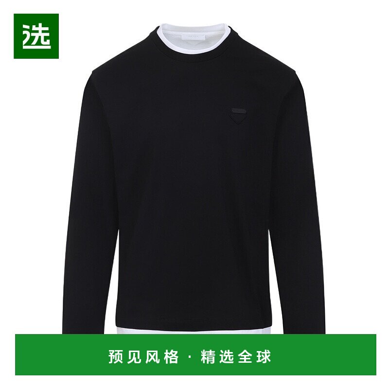 香港直邮Prada 长袖T恤 UJL73B11CDSWMO普拉达上衣男装