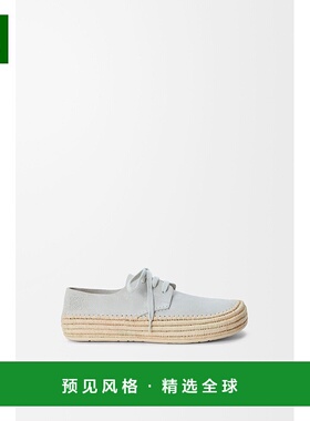 1h可退 欧洲直邮Loewe罗意威 Paula's Ibiza系列男士浅灰色丝绒皮