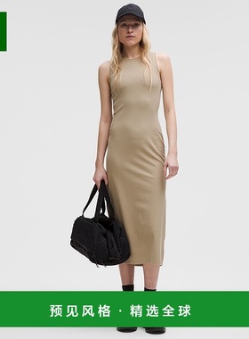 1h可退 欧洲直邮LULULEMON露露乐檬 All Aligned中长罗纹连衣裙