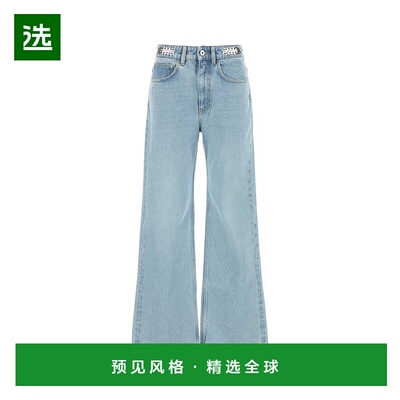 1h可退 香港直邮Rabanne 女士 腰带环牛仔长裤 25PCPA392CO0524