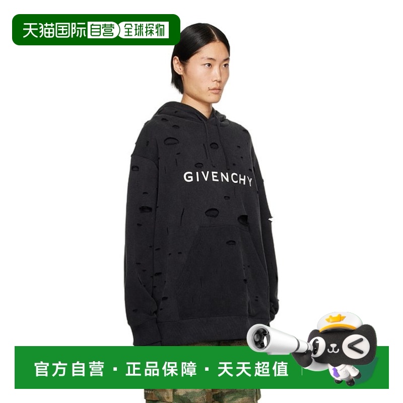 香港直邮Givenchy 镂空连帽卫衣 BMJ0JE3Y9W