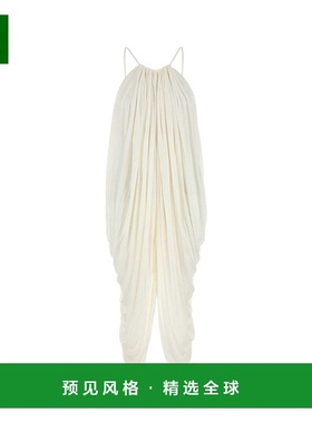 香港直邮LOEWE 罗意威 女士 白色真丝连衣裙长裙 S359Y09XJ0WHITE