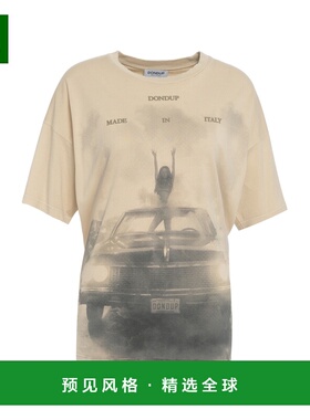 香港直邮DONDUP 女士T恤 DS034JF0350DLP2010 AW2025 米白色