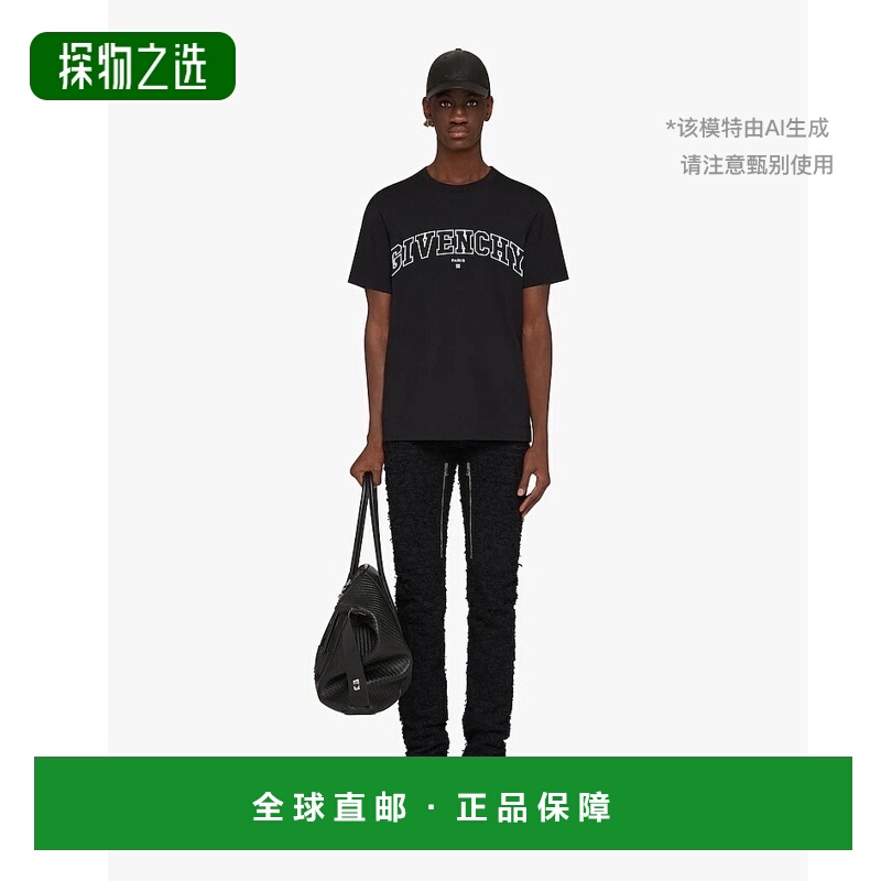 香港直邮Givenchy 徽标短袖T恤 BM71CW3Y6B纪梵希