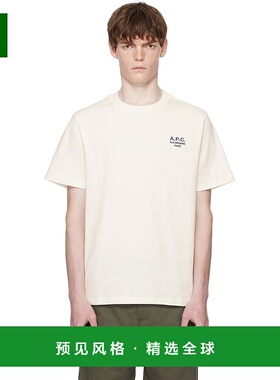 1h可退 香港直邮A.P.C. 男士 灰白色 Standard Rue Madame T 恤 C