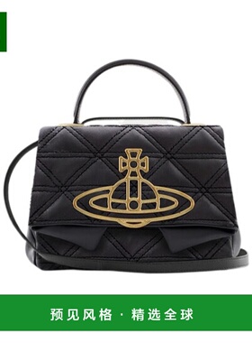 香港直邮Vivienne Westwood Sibyl 徽标单肩包 4101005SUL006UBLA