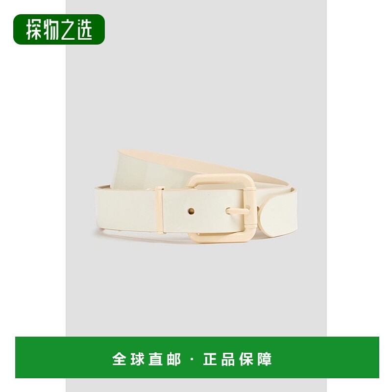 1h可退 香港直邮ZIMMERMANN 女士 漆皮皮带 5463S24MACADAMIA腰带