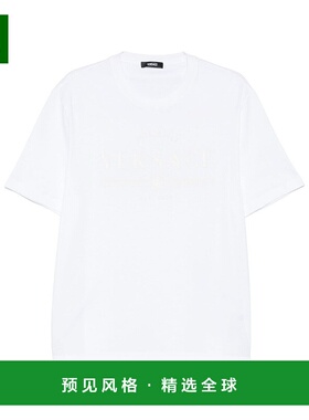 香港直邮Versace logo印花T恤 10133021A13421短袖范思哲