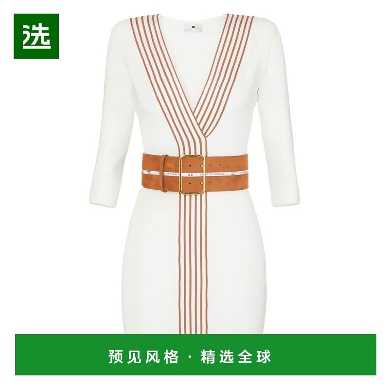 香港直邮Elisabetta Franchi 女士 BANDS 针织布织条纹连衣裙 AM0,女装/女士精品,连衣裙,淘宝优惠券,粉丝福利购,淘宝优惠卷