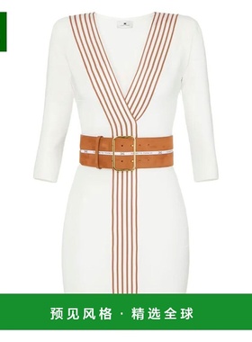 1h可退 香港直邮Elisabetta Franchi 女士 BANDS 针织布织条纹连