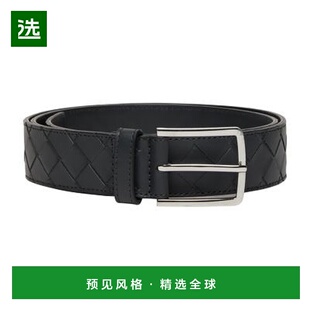 欧洲直邮Bottega Veneta/葆蝶家 编织腰带牛皮皮带