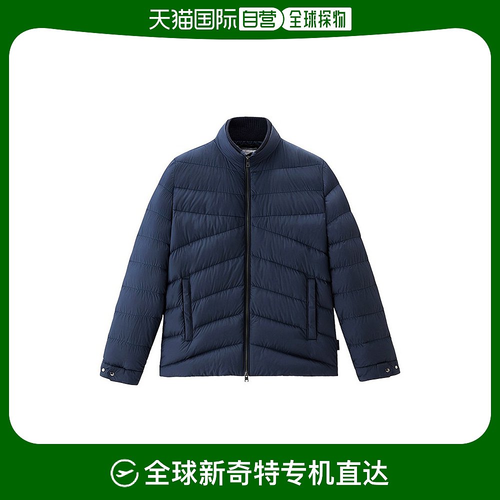 欧洲直邮WOOLRICH 23年新款 Sundance系列 男士蓝色超细纤维夹克 男装 夹克 原图主图