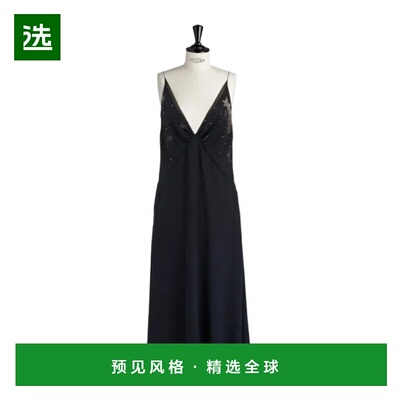 香港直邮Dior 吊带刺绣连衣裙 441R61Y5500迪奥