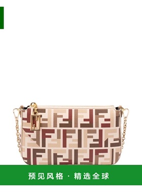 1h可退 香港直邮Fendi 芬迪 女士 Baguette FF印花手拿包 8BS073A