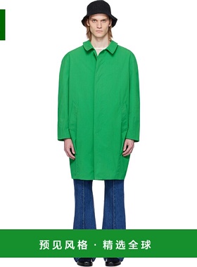 1h可退 香港直邮Bally 巴利 男士 绿色大衣 MOU0ARNY292 green绿