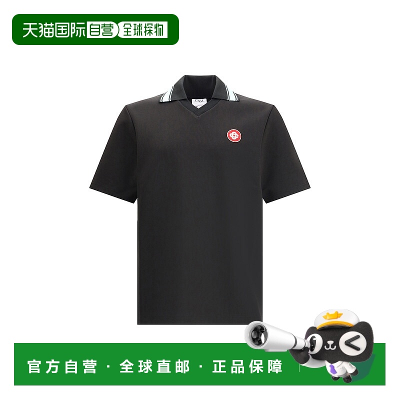 1h可退 香港直邮Casablanca 男士 带Logo拼缀Polo衫 MPF25JTP3810