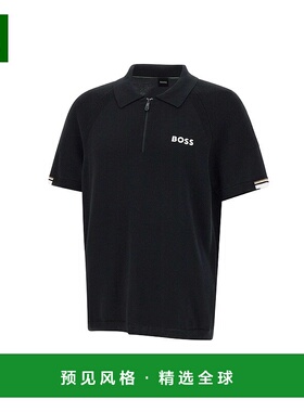 1h可退 香港直邮BOSS 波士 男士 and Polos T恤黑色POLO衫 505371