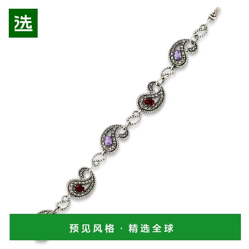 1h可退 【美国直邮】macy's 通用 手镯纯银手链水晶