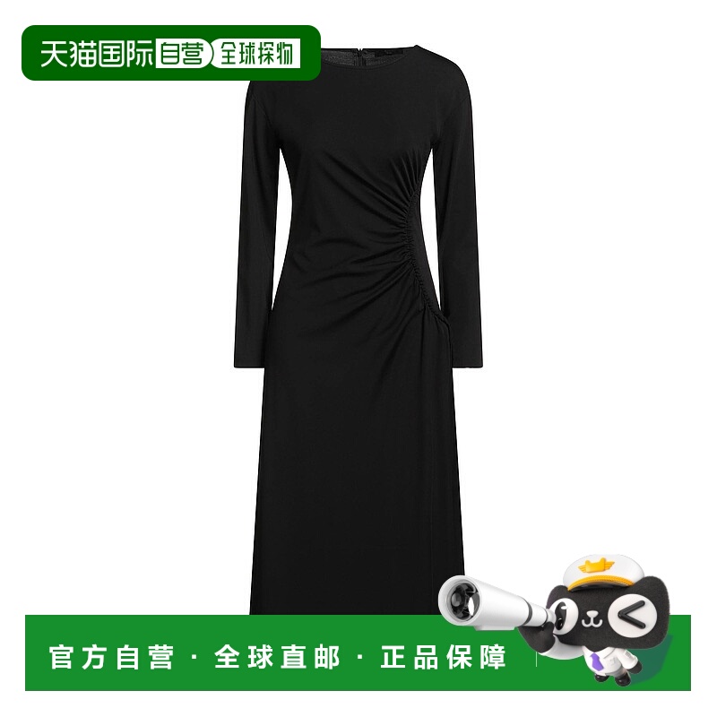 1h可退 香港直邮Weekend Max Mara 女士 中长连衣裙 black黑色 舒