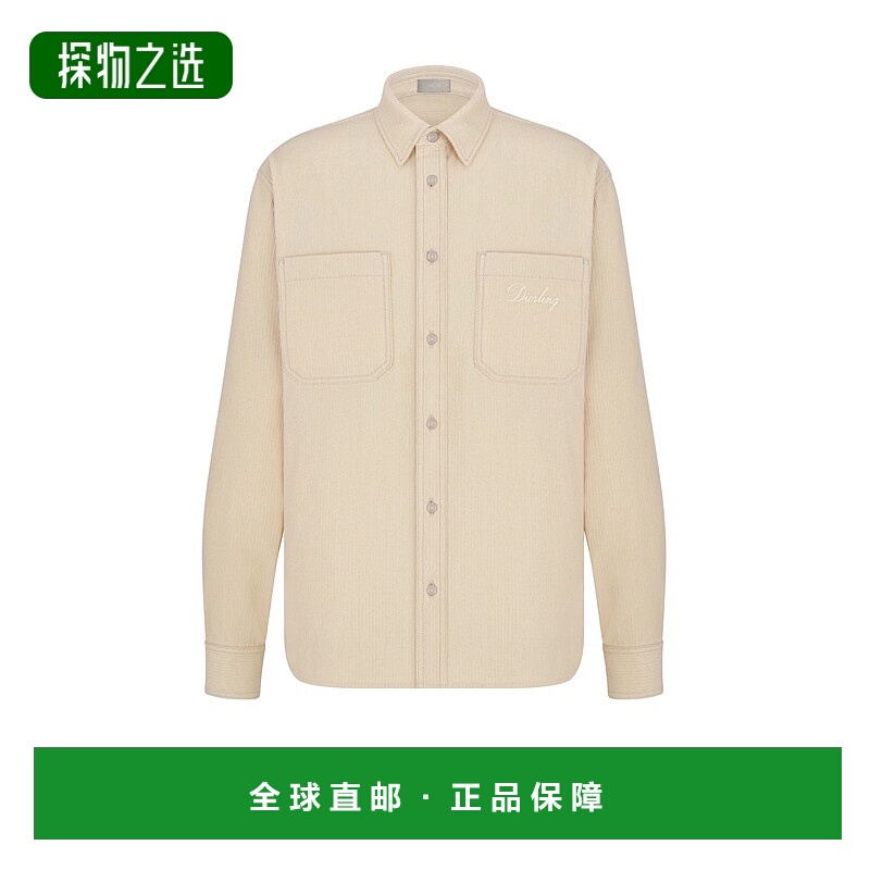 欧洲直邮Dior/迪奥 男士ling 轻便衬衫夹克牛仔灯芯绒外套