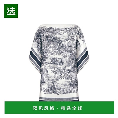 欧洲直邮DIOR (2025新品) Dior Silk Top Toile de Jouy Sauvage