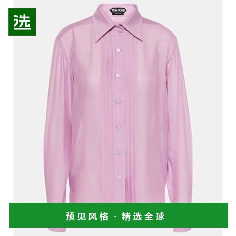 香港直邮Tom Ford 汤姆·福特 女士 batiste 真丝衬衫 000998
