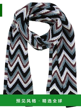 香港直邮MISSONI 男士围巾 SCR3WOU85880002 黑色羊毛高级感 正品