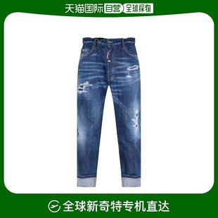 香港直邮Dsquared2 S74LB1393S30342 腰带环牛仔长裤