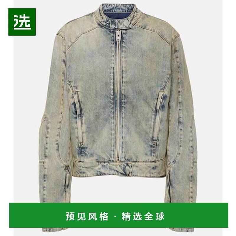 1h可退 香港直邮Entire Studios 女士 机车短款牛仔布夹克,女装/女士精品,风衣,淘宝优惠券,粉丝福利购,淘宝优惠卷