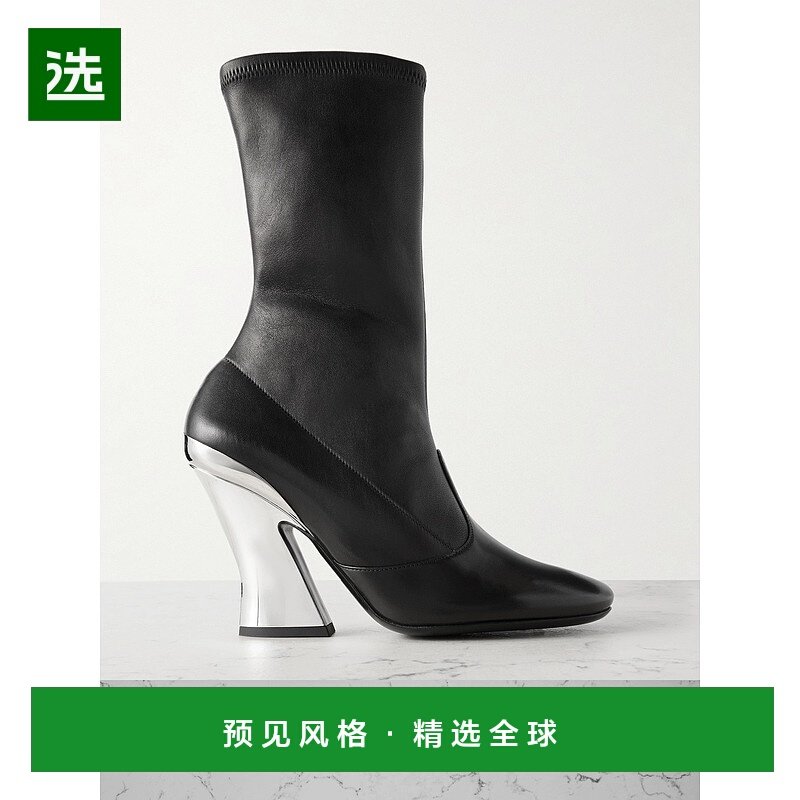 香港直邮Givenchy 纪梵希 女士 拉伸纹皮革短靴 BE6055E2EC008BLA