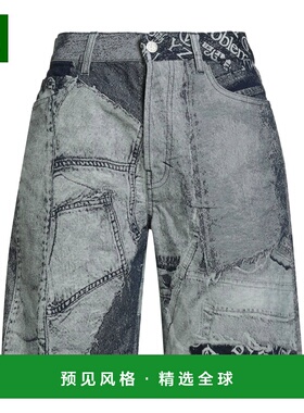 1h可退 香港直邮Aries 女士 牛仔短裤 blue蓝色 舒适时尚