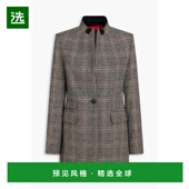 香港直邮rag bone 瑞格布恩 1h可退 女士 威尔士王子格纹羊毛混纺