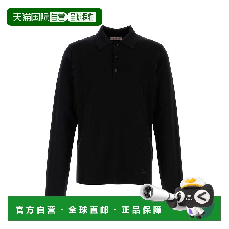 1h可退 香港直邮Valentino 华伦天奴 男士 VLOGO 刺绣长袖羊毛 PO
