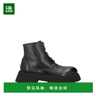 1h可退 香港直邮marsell 男士 脚踝靴 black黑色 舒适时尚男靴