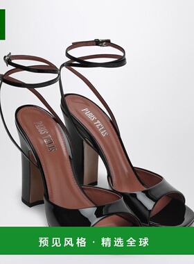 1h可退 香港直邮Paris Texas 女士 LARA 100 黑色漆皮凉鞋 PX1543