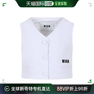 香港直邮MSGM S4MSJGVE1570 logo标识马甲