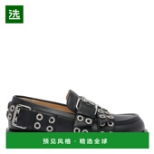 香港直邮MACH&MACH 黑色 AW2025 女士芭蕾乐福鞋 S0976BLK
