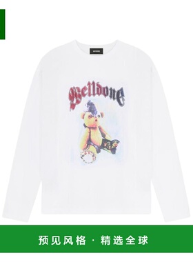 香港直邮WE11DONE 女士T恤 WDTT025748UWH SS2025 白色 logo印花T